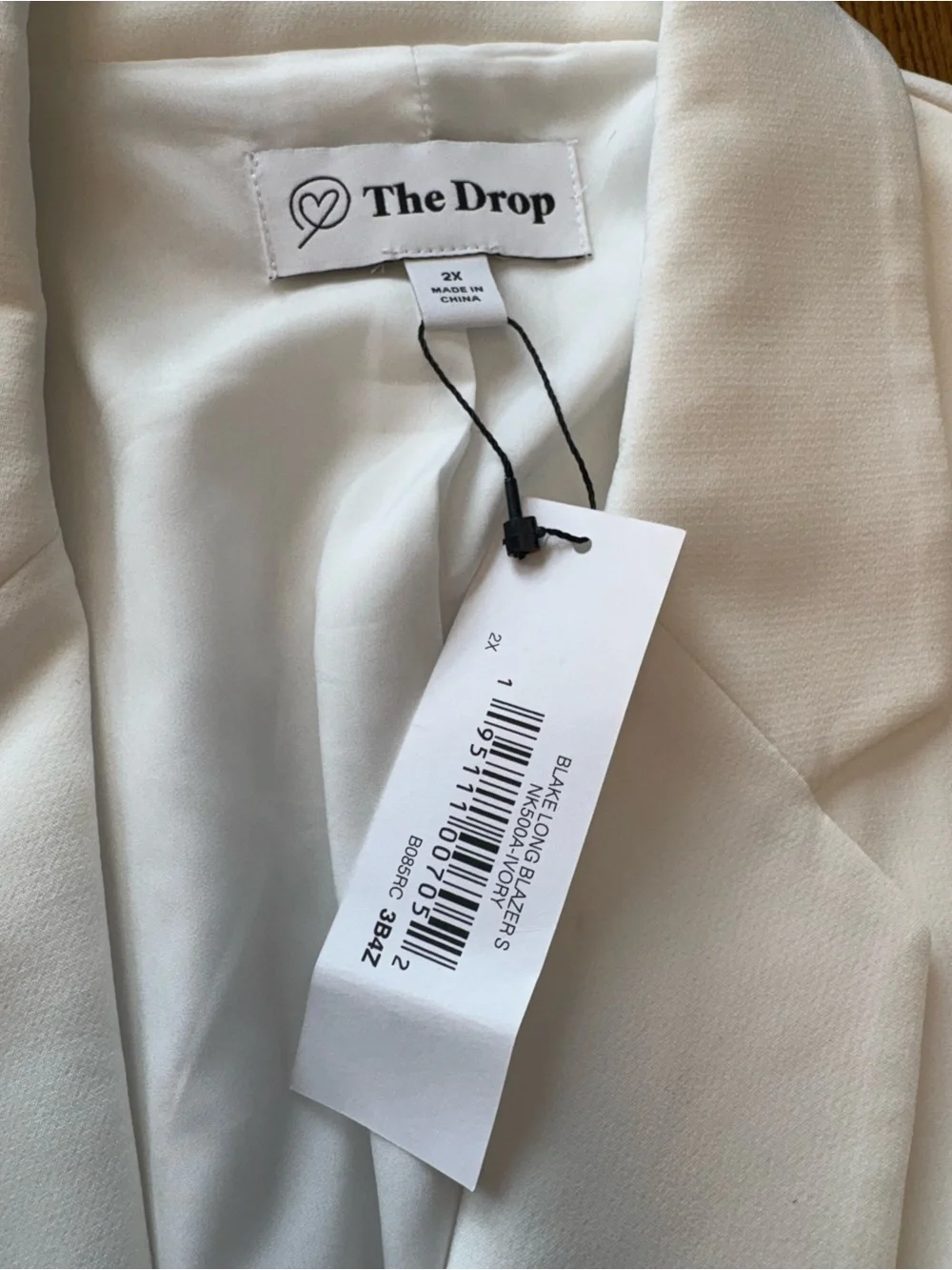 The Drop White Single-Button Blazer